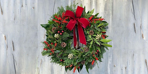Image principale de Evergreen Wreath Workshop December 13th (11:00 am)