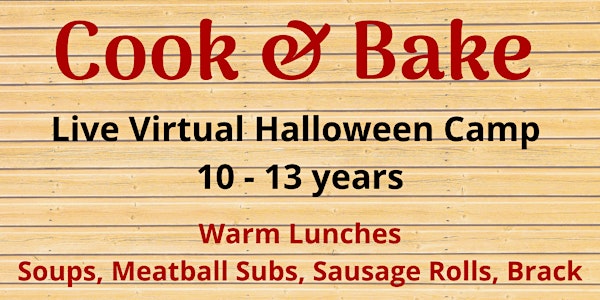 Cook & Bake Halloween Camp - Live Virtual