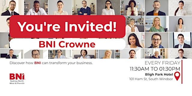 Image principale de BNI Crowne Open Day!!