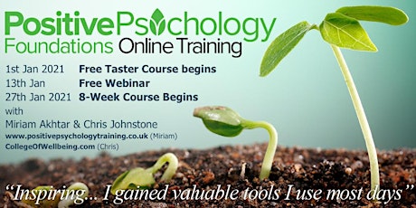 Positive Psychology Free Online Taster Course primary image