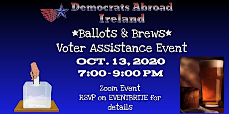 Ballots & Brews  - Zoom Voter Assistance for American Election 2020 primary image