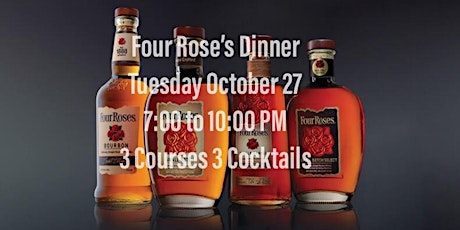 Four Rose's Dinner- Whiskey  -Cove Wine  &  Whiskey Lounge primary image