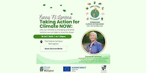 Hauptbild für Éanna Ní Lamhna- Taking Action for Climate NOW: