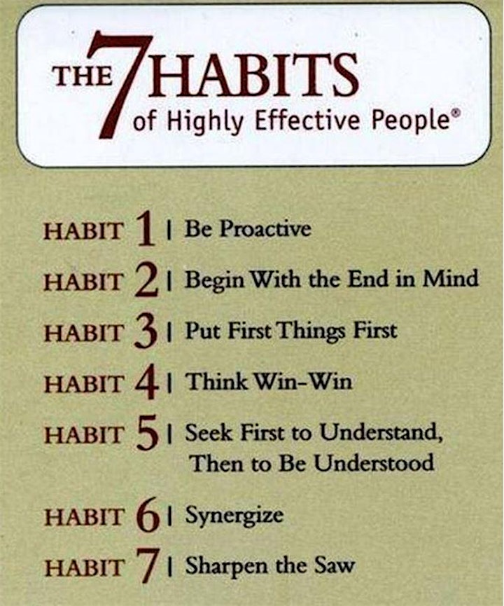  7 Habits of Highly Effective People (Live Class) image 