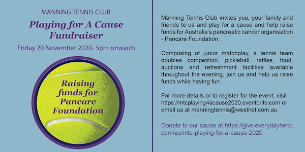 MTC Playing For A Cause Fundraiser