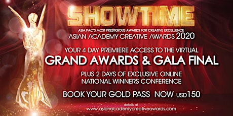 Asian Academy Creative Awards 2020 (Dec 1st to  4th)