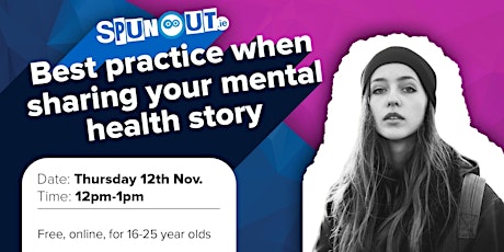 Best practice when sharing your mental health story