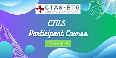 CTAS Participant Course - Jan 18 primary image