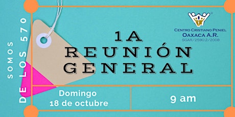 Imagen principal de 1a Reunion General | Domingo 18 de octubre 2020
