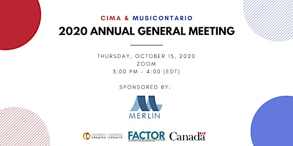 CIMA & MusicOntario 2020 AGM