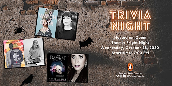 Penguin Teen Canada Zoom Trivia October: Fright Night Edition