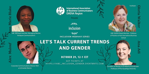Inclusion: Let's talk current trends and gender