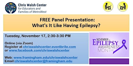 Panel Presentation: What's It Like Having Epilepsy?