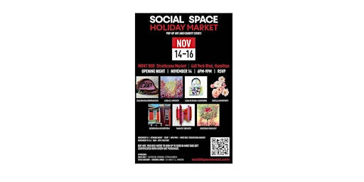 Image principale de SOCIAL SPACE | Holiday Art Market Pop-Up at MRKT Box - Strathcona Market
