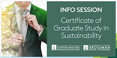 Certificate of Graduate Study in Sustainable Enterprise Info Session primary image