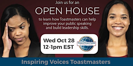Inspiring Voices Toastmasters Online Open House primary image