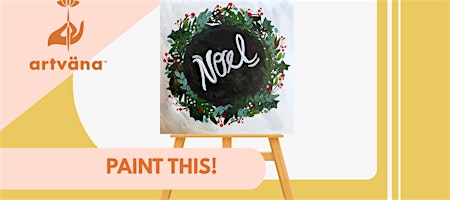 Artvana Holiday Paint & Sip Class at The Bus Stop Olympia December 2025 image