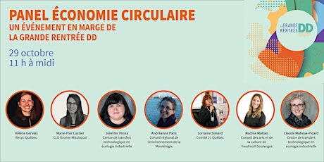 La GRANDE RENTRÉE DD 2020 : Panel économie circulaire