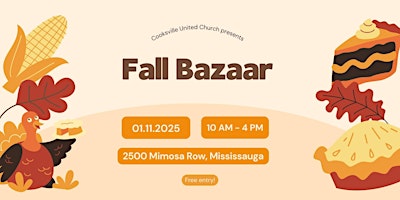 Cooksville United Church Bazaar primary image