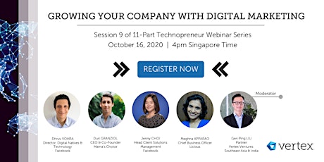 Technopreneur Webinar Series: Growing Your Company with Digital Marketing primary image