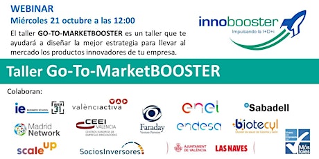 Imagen principal de Taller Go-To-MARKETBOOSTER_21 Oct