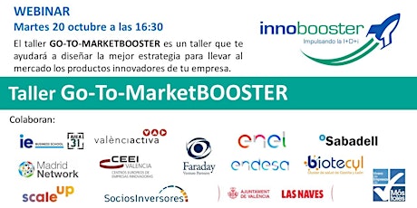 Imagen principal de Taller GO-TO-MARKETBOOSTER_20 Oct