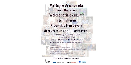 Image principale de Podiumsdebatte Zug: Arbeitsmarkt