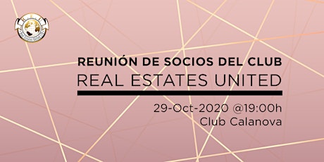 Imagem principal do evento Real Estates United Networking 29/10/2020