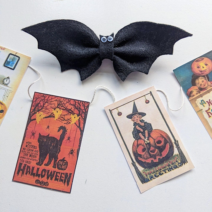 Halloween Fashion Bat Bows Craft Workshop image