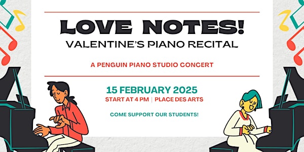 Love Notes! Piano Recital