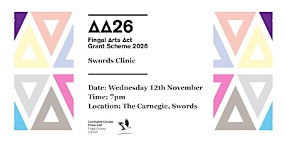Arts Act Grant Scheme – Swords Funding Clinic primary image
