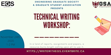 EGS & GSA Technical Writing Workshop