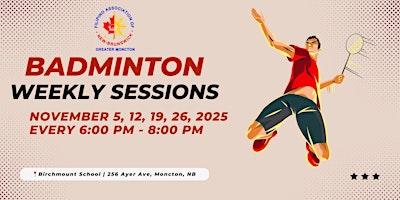Hauptbild für Badminton Weekly Sessions