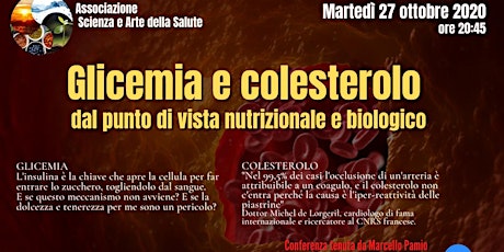 Immagine principale di Conferenza "Glicemia e colesterolo" 