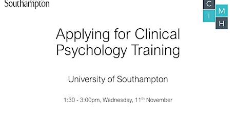 Applying for Clinical Psychology Training Online Event primary image