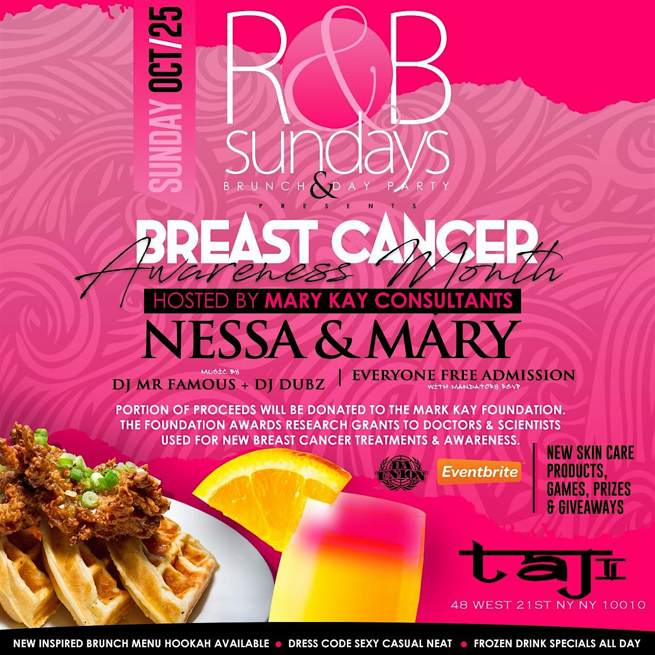 Sun. 10/25: R&B Sundays Bottomless Brunch Party at TaJ NYC. RSVP NOW