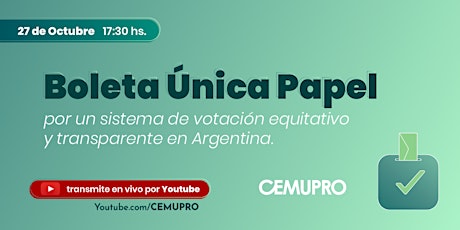 Imagen principal de Boleta Única Papel en Argentina.