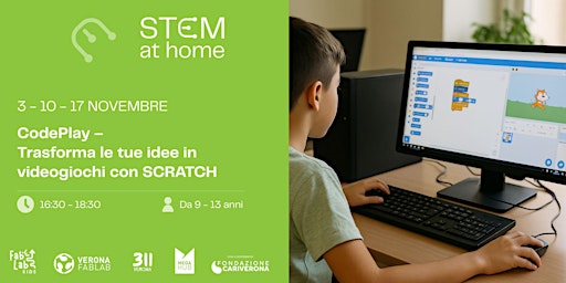 Image principale de CodePlay – Trasforma le tue idee in videogiochi con SCRATCH