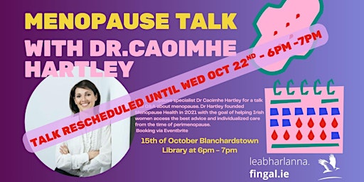 Image principale de Menopause Talk with Dr. Caoimhe Hartley