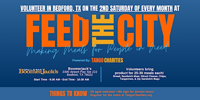 Image principale de Feed The City Bedford: Making Meals for People In Need