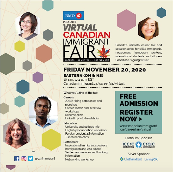 Canadian Immigrant Virtual Fair for Nova Scotia & Central Canada (ON & NS) image