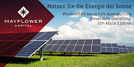 Hauptbild für Investition in Photovoltaikanlagen für Privatanleger