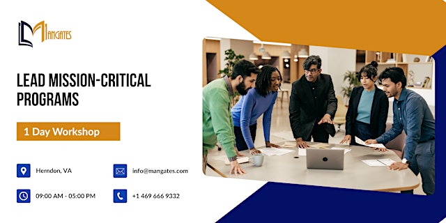 Image principale de Lead Mission-Critical Programs – 1 Day Training in Herndon, VA