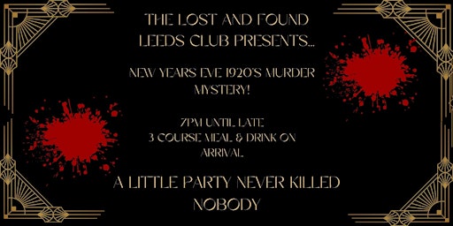 Image principale de New Years Eve 1920's Murder Mystery