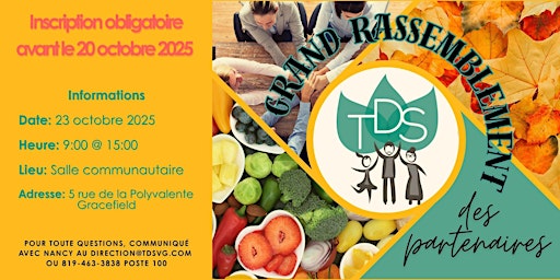 Image principale de Grand rassemblement des partenaires de la TDSVG