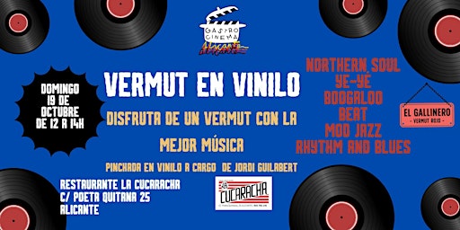 Image principale de "Vermut en Vinilo". Disfruta de buena Música con un delicioso Vermut.