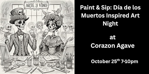 Image principale de Paint & Sip: Día de los Muertos Inspired Art Night