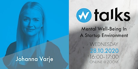 Growth Talks with Johanna Varje: Mental Well-Being In A Startup Environment primary image