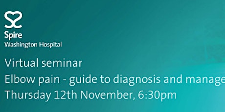 Virtual event - Elbow pain: Guide to diagnosis and management primary image