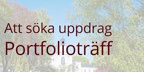 Att söka uppdrag – Portfolioträff  2 dec / Region Uppsala  primärbild